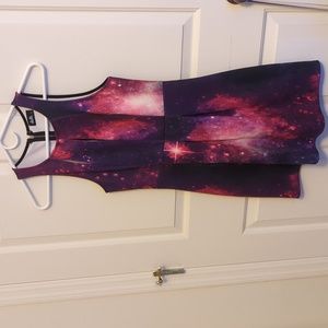 Galaxy slit dress